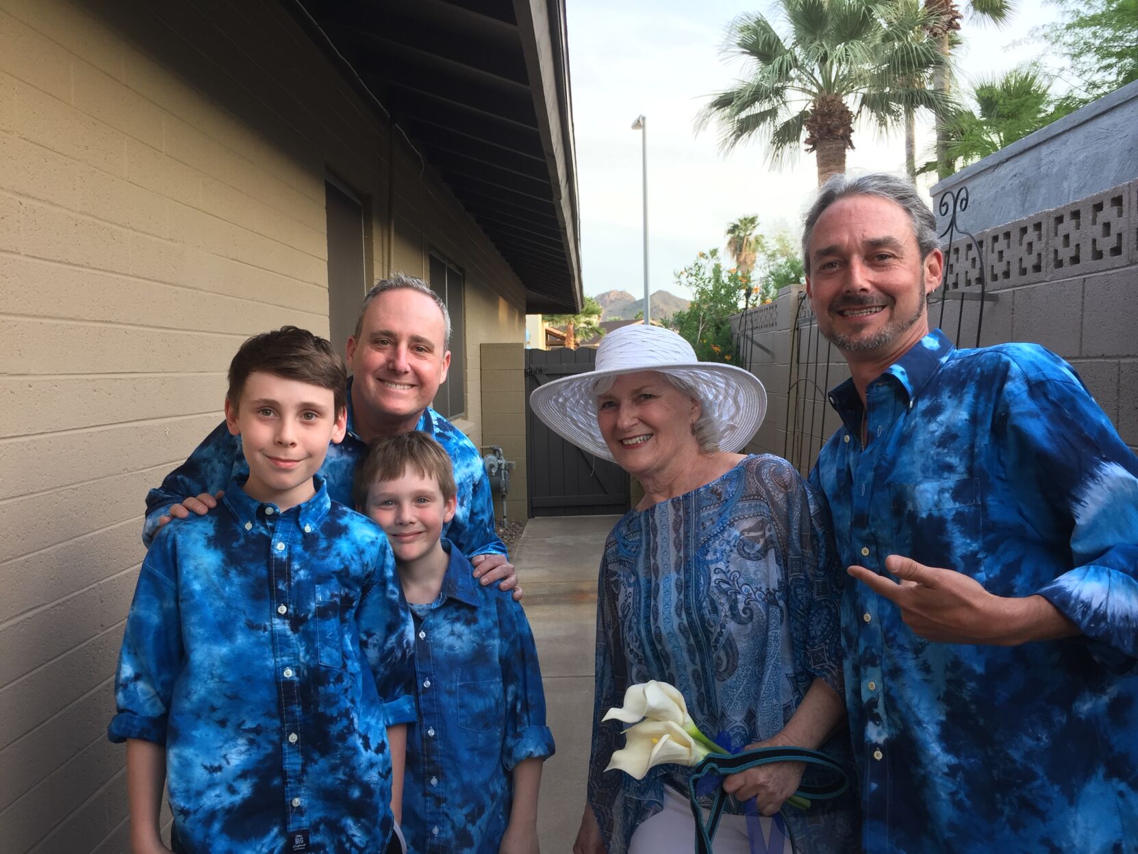 with grandsons